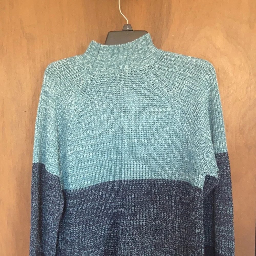 Relisted Jason Maxwell sweater color block stripes casual fall winter office 1X - Picture 12 of 15